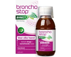 Bronchostop Direct - Hoestdrank  - Met honing - 120ml