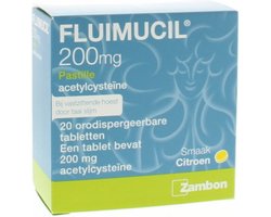 Fluimucil Pastille 200mg - 1 x 20 zuigtabletten