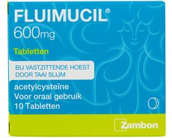 Fluimucil Tabletten 600mg - 1 x 10 tabletten