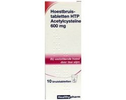 Healthypharm Acetylcysteine 600mg - 1 x 10 bruistabletten