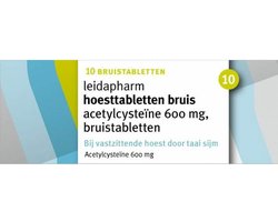 Leidapharm Hoesttabletten Acetylcysteïne 600mg - 1 x 10 bruistabletten