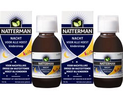 Natterman - 2x kids slaap siroop - Kindersiroop vanaf 1 jaar - Vermindert het hoesten in de nacht - Voor alle hoest - Droge en vastzittende hoest - 2x150ML