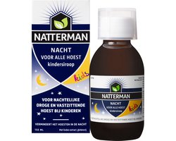 Natterman Nacht Voor Alle Hoest Kindersiroop - Voor nachtelijke droge en vastzittende hoest bij kinderen - Vermindert het hoesten in de nacht - Hoestdrank - Vanaf 1 jaar - Medisch hulpmiddel - 150 ml