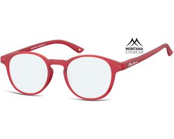 Montana Eyewear BLF52B leesbril - beeldschermbril +3.50 Rood - Rond