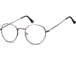 Montana Eyewear HMR54 Leesbril rond metaal +1.50 Gunmetal