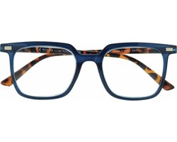 Noci Eyewear RCE358 leesbril Lucca +4.00 Rechthoekig montuur - Petrol blauw met tortoise poot