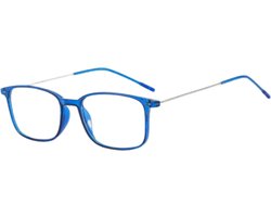 XYZ Eyewear Leesbril Blauw +2.00 - Dames - Heren - Leesbrillen - Trendy - Lees bril - Leesbril met sterkte - Voordeel - Met sterkte +2.00