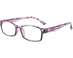 XYZ Eyewear Leesbril Roze +3.50 - Dames - Heren - Leesbrillen - Trendy - Lees bril - Leesbril met sterkte - Voordeel - Dierenprint - Met sterkte +3.50