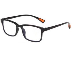 XYZ Eyewear Leesbril Zwart +1.50 - Dames - Heren - Leesbrillen - Trendy - Lees bril - Leesbril met sterkte - Voordeel - Met sterkte +1.50