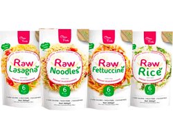 Clean Foods | Mix Raw Pasta | Voordeelpakket | 4 x Raw Pasta