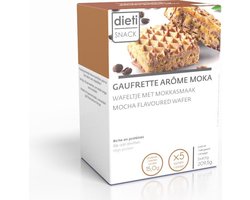 Dieti Snack Mokka Wafel - 5 stuks - Snack