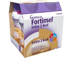 Fortimel Extra 2kcal Mokkasmaak Flessen 4x200ml