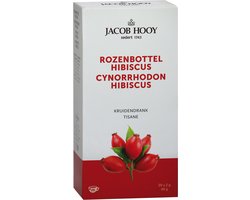 Jacob Hooy Rozenbottel hibiscus thee zakjes (20st)