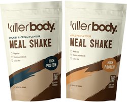 Killerbody Meal Shake Voordeelpakket - Cookies and Cream & Apple Pie - 2x 1000 gr