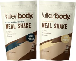 Killerbody Meal Shake Voordeelpakket - Vanilla & Cookies and Cream - 2x 1000 gr