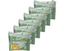 Leev® Bio | Linzenwafels Rozemarijn | 3 Pack | 6 stuks | 6 x 54 gram