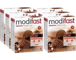 Modifast Intensive Lunchrepen Chocola - 6x6 repen