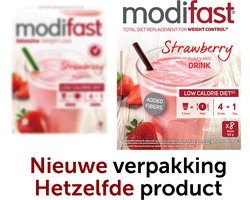 Modifast Intensive Milkshake aardbei LCD 8X55G