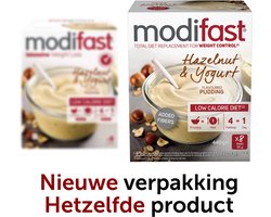 Modifast Intensive Pudding yoghurt/hazelnoot LCD 8X52G