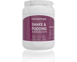 Novashops Eiwitdieet | Proteïnedieet pudding voor gewichtsverlies | Aardbeien Pudding (17 porties) 4 varianten