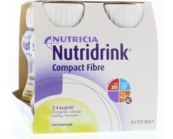 Nutridrink Compact  Fibre Vanille - 4 x 125 ml