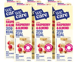 WeCare Meal replacement Bars raspberry almond 6 x 2 repen