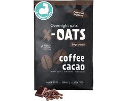 X-OATS-LEKKERE ONTBIJTSHAKE-hoog in proteïne, laag in suiker| 16x 70gr overnight oats shake |vegan en glutenvrij| maaltijdvervanger| afslanken| gezond & heerlijk ontbijt/maaltijd| snel & makkelijk te bereiden| 1 smaak-16-pack [16x koffie/cacao]