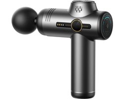 Icestones Massage Gun - Draagbare Mini Massage Apparaat - Sport en Relax Apparaat Met Multifunctionele opties - Zwart Incl 6 Mondstukken - Vergelijkbaar Iphone 11