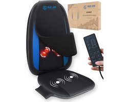 Blue Lion Rugmassage Kussen - Shiatsu Stoel Massagekussen - Massagestoel - Elektrisch Rug Massage Apparaat tegen Rugpijn met Warmte - Stevige Rugmassage