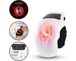 Deluqse® Knie Massage Apparaat - Rood Lichttherapie - Infrarood Massageapparaat - Kniebrace Massager voor Pijnbestrijding & tegen Gewrichtspijn - Draadloos