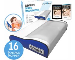 Good4You Elektrisch Shiatsu Massagekussen - Massageapparaat - Nek/Schouders/Rug/Benen/Buik/Voeten