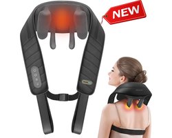 Health Bay® Human Feel - Shiatsu Massagekussen Draadloos - Massage Apparaat voor Nek en Schouder - Nekmassage Apparaat - Jouw Persoonlijke Masseur voor Thuis