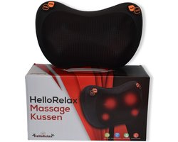 HelloRelax nekmassage apparaat met meerdere functies – Nekmassage apparaat – Massagekussen – Massage kussen nek en rug – Warmtefunctie met infrarood