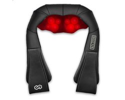 Infinity Goods Shiatsu Massagekussen - Elektrisch - Nek, Schouder en Rug - Infrarood Warmtefunctie - 8 Massagekoppen - Massageapparaat - Zwart