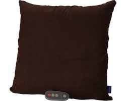 Invitalis VitalyMed Soft Plus in het Choco en grijs. Dit vernieuwde en unieke massagekussen met infrarood en memory foam geeft geweldige shiatsu massage. Diverse kleuren, 5 jaar garantie, afstandsbediening, rug- nek- schouder- been- en voetmassage