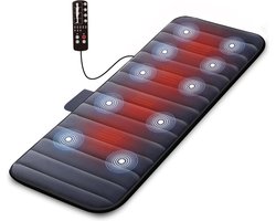 Massage Mattress 10 Modi- Massage Matras - Massage Matras Met Warmte - Massagematras - Massagekussen - Massage Apparaat - Volledig Lichaam