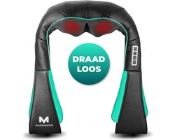 Massagerr® Shiatsu Massagekussen – Draadloos Nekmassage Apparaat – Massage Apparaat voor Rug, Nek en Schouder – Infrarood Warmtefunctie