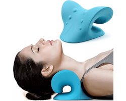 Neckstretcher - Nek Massage Kussen - Massage voor Nek - Nek Massage Apparaat - Blauw