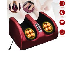 PiProducts Voetmassageapparaat -Voetmassage - Massage - Voetverwarming - Elektrische voetmassage - Rood