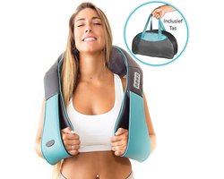 Shiatsu Massagekussen - Warmte Functie - Incl. Auto Adapter & Tas