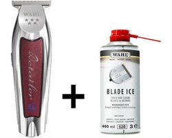 Wahl Cordless Detailer Li Trimmer T-Wide + Wahl Blade Ice 400 Ml