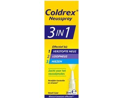 Coldrex 4-in-1 Neusspray - neusspray opent, reinigt en zuivert de neus - 20 ml