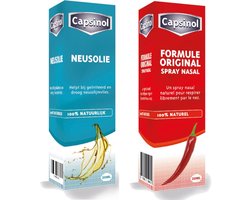 Combi pakket bestaande uit Capsinol Originele formule in combinatie met Capsinol Neusolie