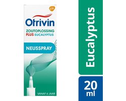 Otrivin Zoutoplossing Plus Eucalyptus Neusspray bij een verstopte neus 20 ml