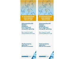 Sandoz Neusspray Xylometazoline 0.5mg/ml - 2 x 10 ml