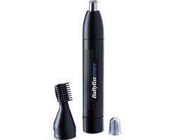 BaByliss Nose, Ear & Eyebrow Precisietrimmer E652E - Verwijderbare- en afspoelbare koppen - Wenkbrauw opzetkam