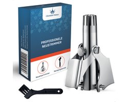 Christian Deluxe® Neustrimmer Pro - Neushaartrimmer - Luxe opbergdoos met reinigingsborsteltje - Mannen & Vrouwen