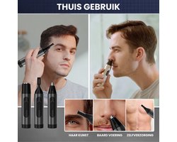 Esem Trimmer - Neustrimmer Mannen - Vrouwen Oplaadbaar Donkerblauw Darkblue Oortrimmer Dames Wenkbrauwtrimmer Multifunctioneel Professioneel 3 in 1 Trimmer Neushaartrimmers van Kunststof met 1 Batterij, Niet Afspoelbaar - 22.95