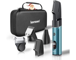 Lichaamstrimmer voor Mannen - Waterdichte 3-in-1 Trimmer voor Baard, Neus en Intieme Zones