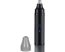 Mrs. Jones Draagbare neushaartrimmer voor mannen - oplaadbare neustrimmer elektrische neushaartrimmer - USB-oplaadneushaartrimmer - waterdicht krachtige motor - eenvoudige reiniging zwart .